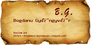 Bogdanu Gyöngyvér névjegykártya